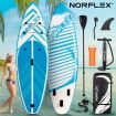 NORFLX Stand Up Paddle Board Inflatable SUP 10 feet 6 inches Surfboard | Paddleboard