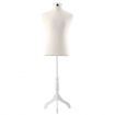 Mannequin Male Dress Form Dressmakers Dummy Torso Manikin Display Stand Tripod Base 151-170cm Skin Tone 