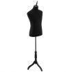 Male Mannequin Dress Form Torso Dressmakers Dummy Manikin Display Stand Tripod Base 155-174cm Black