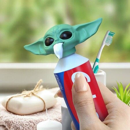 2022 The Child Toothpaste Cap Dispenser for Kids and Adults, New Baby Y-oda Toothpaste Topper, Funny Toothpaste Squeezer for Fans