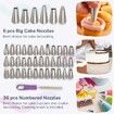 Cake Decorating Tools 115-Piece Piping Bags&Tips Set Cake Decorating Kit with 42 Piping Tip Frosting
