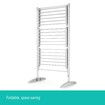 Maxkon 3 Tier Electric Heated Clothes Dryer Airer Towel Drying Rack Stand Foldable 300W