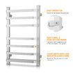 Maxkon Electric Heated Towel Warmer Rail Rack Wall Mounted Bathroom Hanger 140W Aluminium Alloy