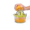 Manual Lemon and Orange Juicer with Built-in Measuring Cup and Grater, 12-Ounce, Green