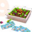 2022 Newest Kids Wooden Memory Board Game Sorting Puzzle Carrots Harvest Developmental Toy