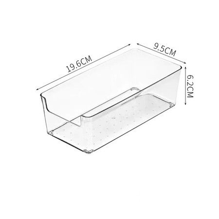 Stackable Pantry Organizer Bins, Clear Fridge Organizers for Kitchen, Freezer, Countertops, Cabinets - Plastic Food Storage Container with Handles for Home and Office