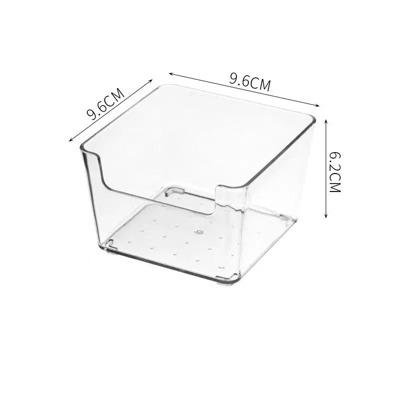 Stackable Pantry Organizer Bins, Clear Fridge Organizers for Kitchen, Freezer, Countertops, Cabinets - Plastic Food Storage Container with Handles for Home and Office