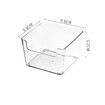 Stackable Pantry Organizer Bins, Clear Fridge Organizers for Kitchen, Freezer, Countertops, Cabinets - Plastic Food Storage Container with Handles for Home and Office