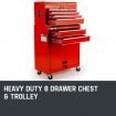 BULLET 8 Drawer Tool Box Cabinet Chest Storage Toolbox Garage Organiser Set