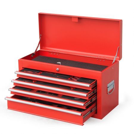 BULLET 478 Piece Tool Box Chest Kit Storage Cabinet Set Drawers With Tools RED