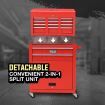 BULLET Tool Kit Chest Cabinet Box Set Storage Wheels Metal Rolling Drawers Steel Red