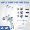 HVLP Spray Gun 1.4/1.7/2 mm Gravity Feed Air Spray Gun Kit Car Primer Paint Set