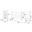 Garden Gate Security Pet Baby Fence Barrier Safety Aluminum Indoor Outdoor