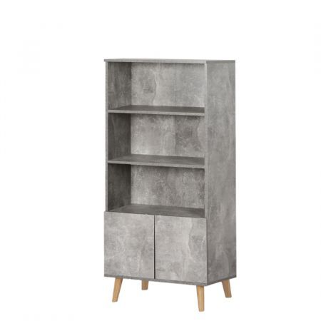 Levede Bookshelf Industrial Display Shelf Cabinet Storage Bookcase Ladder Stand