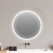 EMITTO LED Wall Mirror Round Anti-fog Bathroom Mirrors Makeup Light Decor 70cm