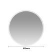 EMITTO LED Wall Mirror Round Anti-fog Bathroom Mirrors Makeup Light Decor 80cm