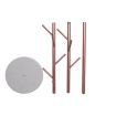 Levede Coat Rack Hat Clothes Stand Hanger Garment Hook Metal Organizer Rose Gold