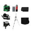 Traderight Laser Level Green Light Self Leveling 3D 12 Line Measure 1.5M Tripod