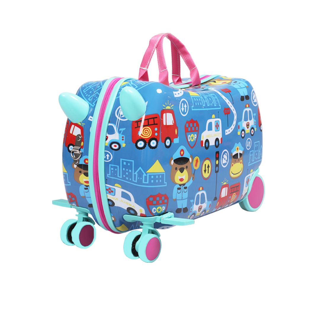 BoPeep Kids Ride On Suitcase Children Travel Luggage Carry Bag Trolley Cars