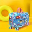 BoPeep Kids Ride On Suitcase Children Travel Luggage Carry Bag Trolley Cars