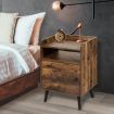 Levede Bedside Tables Drawers Side Table Wood Nightstand Storage Cabinet Bedroom