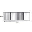 Wooden Pet Gate Dog Fence Retractable Barrier Portable Door 4 Panel Grey