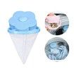 4Pcs Reusable Pet Fur Lint Hair Catcher Clothes Cleaning Ball Household Laundry Removal Floating Cleaner For Washing Machine Color Random (pink and blue)