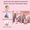 Multifunctional Hip Trainer Fitness Bladder Control Device Butt Lifting Thin Leg Thigh Hip Clip Pelvic Floor Muscle Exerciser Color Pink