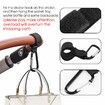 2 Pcs Rotatable Baby Stroller Hook Bag Multi-function Stroller Clip Suitable for Walker Wheelchair Storage Bag (Black)