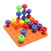 New Hot 30PCS Peg Board Set Montessori Therapy Fine Motor Toy for Toddlers Pegboard Toy For Children