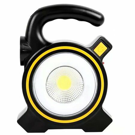 COB Working Camping Lamp Solar Search Light USB Charging Emergency Inspection Light with Handheld Handle Flashlight for Outdoor
