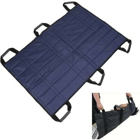 Patient Transfer Board with 6 Reinforced Handles for Turning, Moving Physically Impaired, Elderly