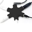 Snow Shape Headphone Splitter Multi Earphone Hub Adapter 3.5mm Audio Cable Divider to Share Music