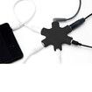 Snow Shape Headphone Splitter Multi Earphone Hub Adapter 3.5mm Audio Cable Divider to Share Music