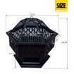 Polygonal Fire Pit BBQ Grill Smoker Brazier Fireplace Portable Outdoor Patio Camping Heater 28 Inch