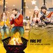 Polygonal Fire Pit BBQ Grill Smoker Brazier Fireplace Portable Outdoor Patio Camping Heater 28 Inch