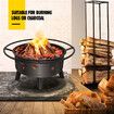 2 In 1 Fire Pit BBQ Grill Fireplace Smoker Brazier Outdoor Patio Heater Camping Portable 30 Inch