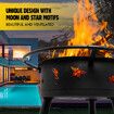 2 In 1 Fire Pit BBQ Grill Fireplace Smoker Brazier Outdoor Patio Heater Camping Portable 30 Inch