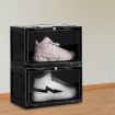 Premium Sneaker Display Case Shoe Storage Box Clear Plastic Magnetic Stackable