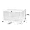 Sneaker Display Case Shoe Storage Box Clear Plastic Boxes Drawer Stackable 6pc