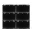 Plastic Shoes Boxes Clear Sneaker Display Storage Case Stackable Container 6pk