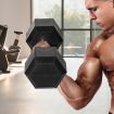 Centra Rubber Hex Dumbbell 12.5kg Home Gym Exercise Weight Fitness Training