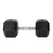 Centra Rubber Hex Dumbbell 17.5kg Home Gym Exercise Weight Fitness Training