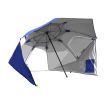 Mountview Beach Umbrella Outdoor Umbrellas Sun Shade Garden Shelter 2.33M Blue