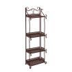 Levede Plant Stand 4 Tiers Outdoor Indoor Metal Flower Pots Rack Garden Shelf