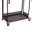 Levede Plant Stand 4 Tiers Outdoor Indoor Metal Flower Pots Rack Garden Shelf