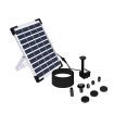 5W 380L/H Solar Powered Fountain Outdoor Fountains Submersible Water Pump Pond