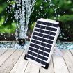 5W 380L/H Solar Powered Fountain Outdoor Fountains Submersible Water Pump Pond