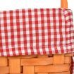 Picnic Basket Wicker Baskets Outdoor Deluxe Gift Storage Person Storage Carry