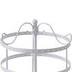 Earring Holder Stand Jewelry Display Hanging Rack Storage Metal Organizer 4 Tier White